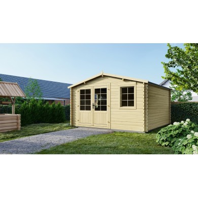 Houten tuinhuis 15.21 m² - 3.9x3.9 m - 40 mm