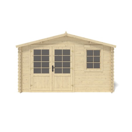 Houten tuinhuis 15.21 m² - 3.9x3.9 m - 40 mm