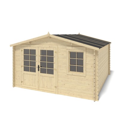 Houten tuinhuis 15.21 m² - 3.9x3.9 m - 40 mm