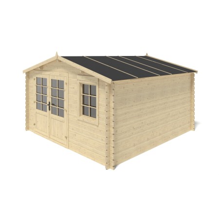 Houten tuinhuis 15.21 m² - 3.9x3.9 m - 40 mm