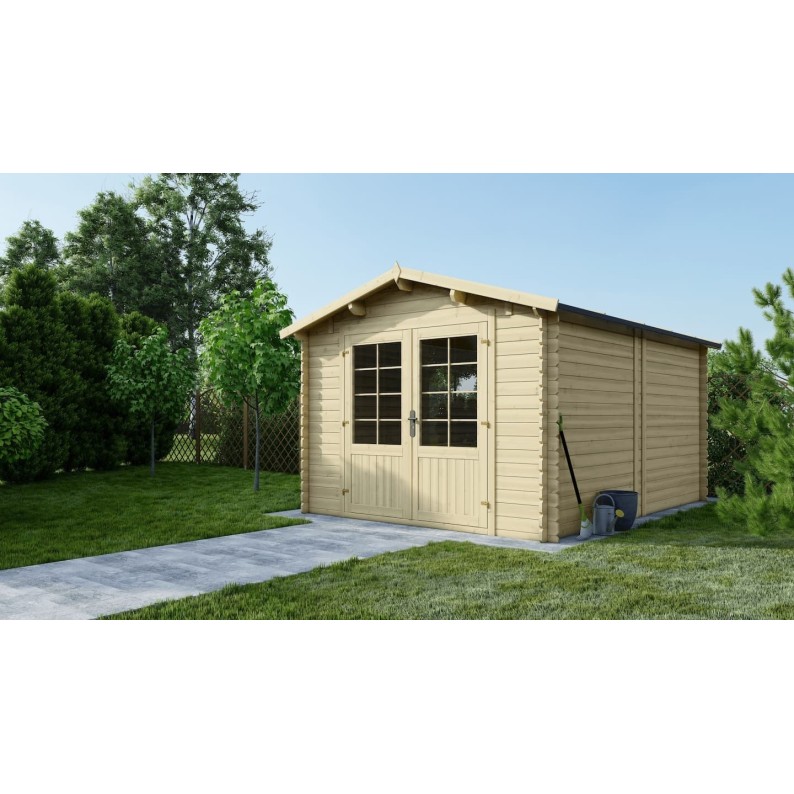 Houten tuinhuis 12 m² - 3x4 m - 28 mm