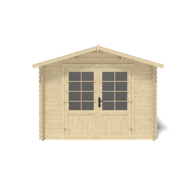 Tuinhuis Stuttgard 300x300 cm | 28mm | Onbehandeld