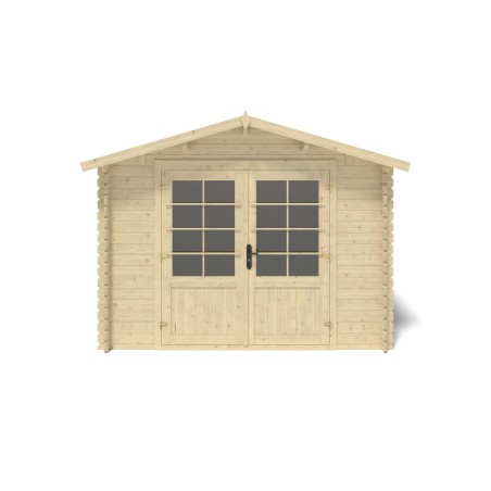 Tuinhuis Stuttgard 300x300 cm | 28mm | Onbehandeld