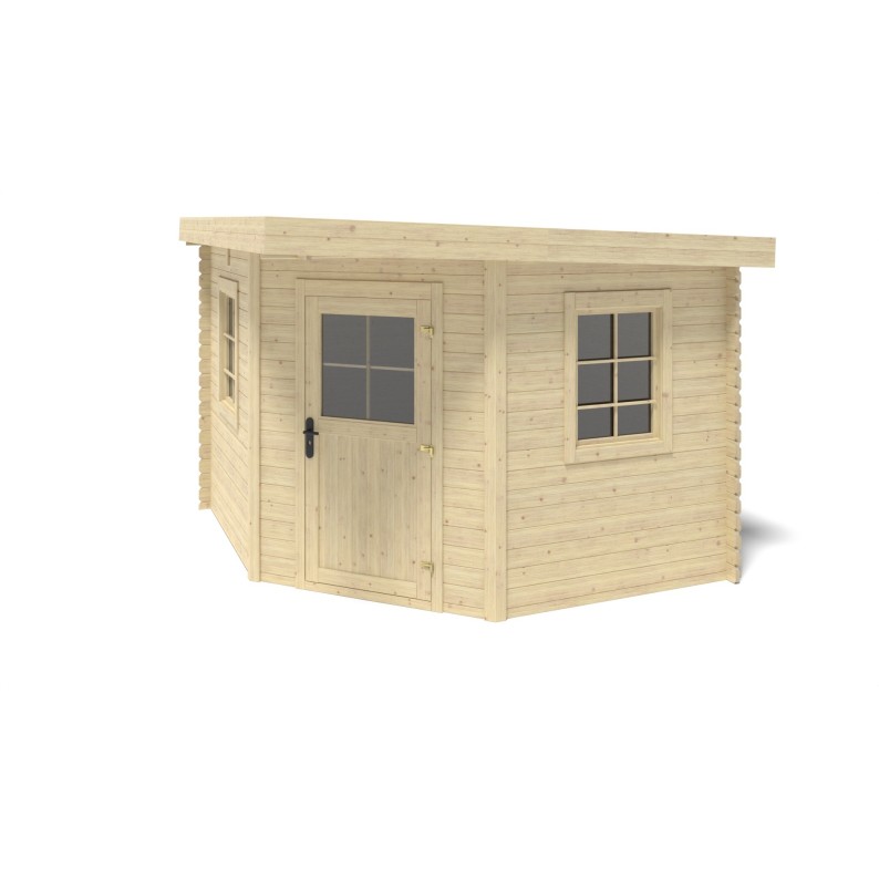 Houten tuinhuis 8 m² - 3x3 m - 28 mm