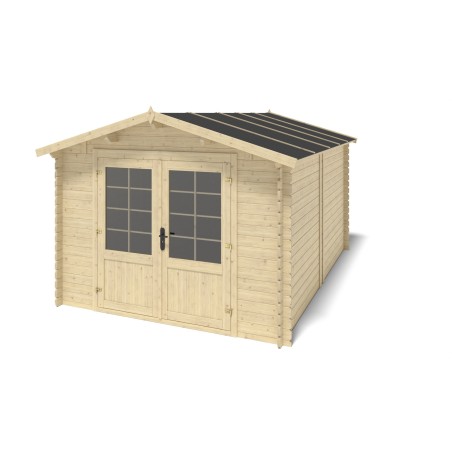 Houten tuinhuis - 3x4 m - 21 m² met terras