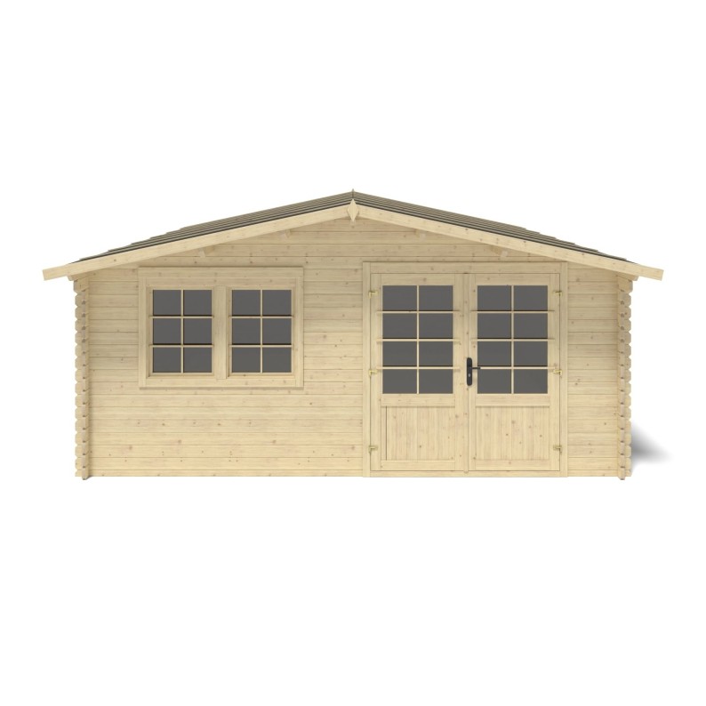 Houten tuinhuis 25 m² - 5x5 m - 34 mm