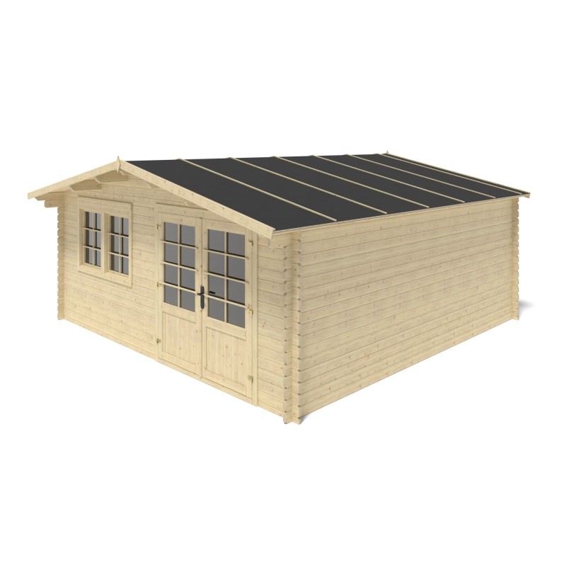 Houten tuinhuis 25 m² - 5x5 m - 34 mm