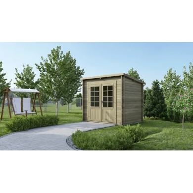 Houten tuinhuis 5 m² - 2.5x2 m - 28 mm - Geïmpregneerd