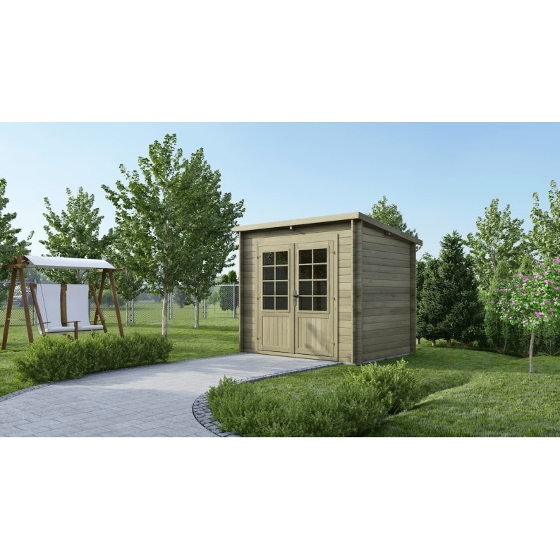 Houten tuinhuis 5 m² - 2.5x2 m - 28 mm - Geïmpregneerd