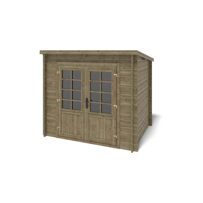 Houten tuinhuis 5 m² - 2.5x2 m - 28 mm - Geïmpregneerd