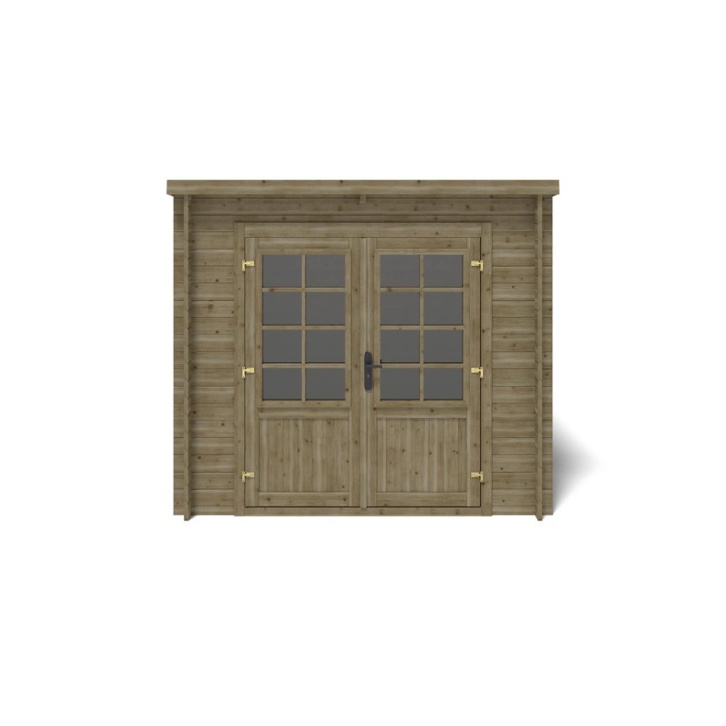 Houten tuinhuis 5 m² - 2.5x2 m - 28 mm - Geïmpregneerd