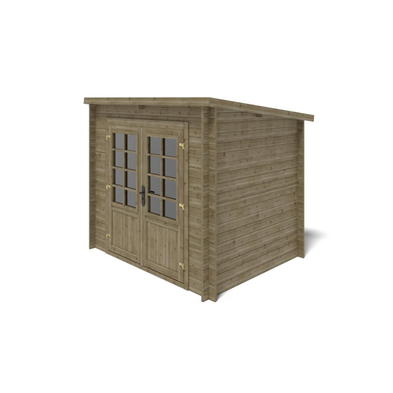 Houten tuinhuis 5 m² - 2.5x2 m - 28 mm - Geïmpregneerd