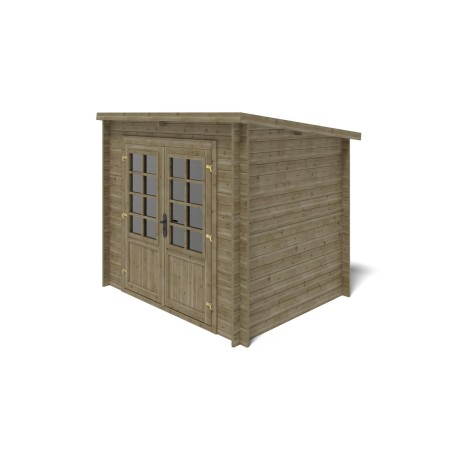 Houten tuinhuis 5 m² - 2.5x2 m - 28 mm - Geïmpregneerd