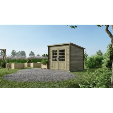 Houten tuinhuis 6.25 m² - 2.5x2.5 m - 28 mm - Geïmpregneerd