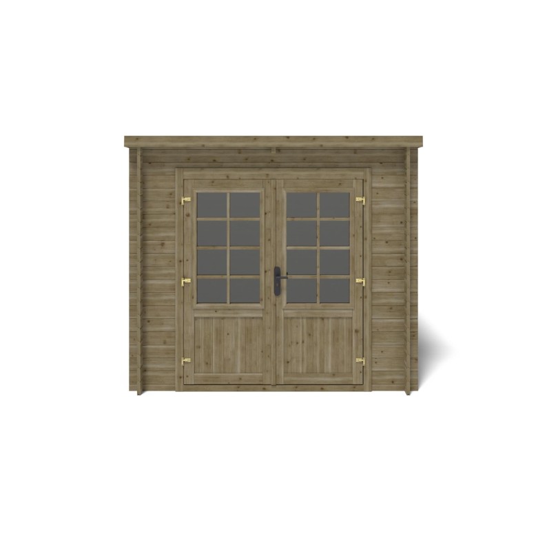 Houten tuinhuis 6.25 m² - 2.5x2.5 m - 28 mm - Geïmpregneerd