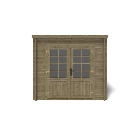Houten tuinhuis 6.25 m² - 2.5x2.5 m - 28 mm - Geïmpregneerd