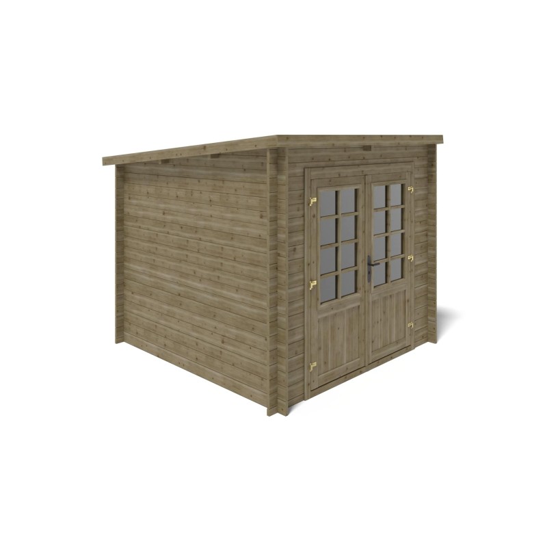 Houten tuinhuis 6.25 m² - 2.5x2.5 m - 28 mm - Geïmpregneerd