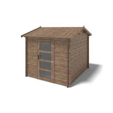 Houten tuinhuis 7.5 m² - 2.5x3 m - 28 mm - Geïmpregneerd