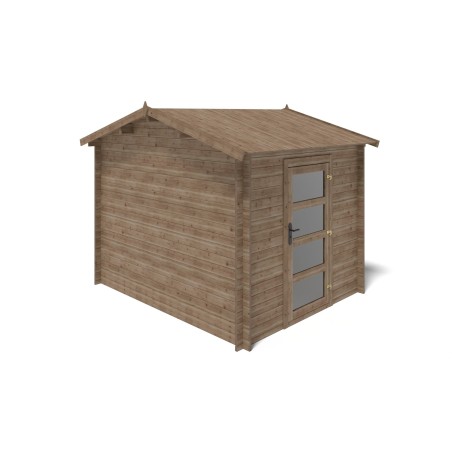 Houten tuinhuis 7.5 m² - 2.5x3 m - 28 mm - Geïmpregneerd