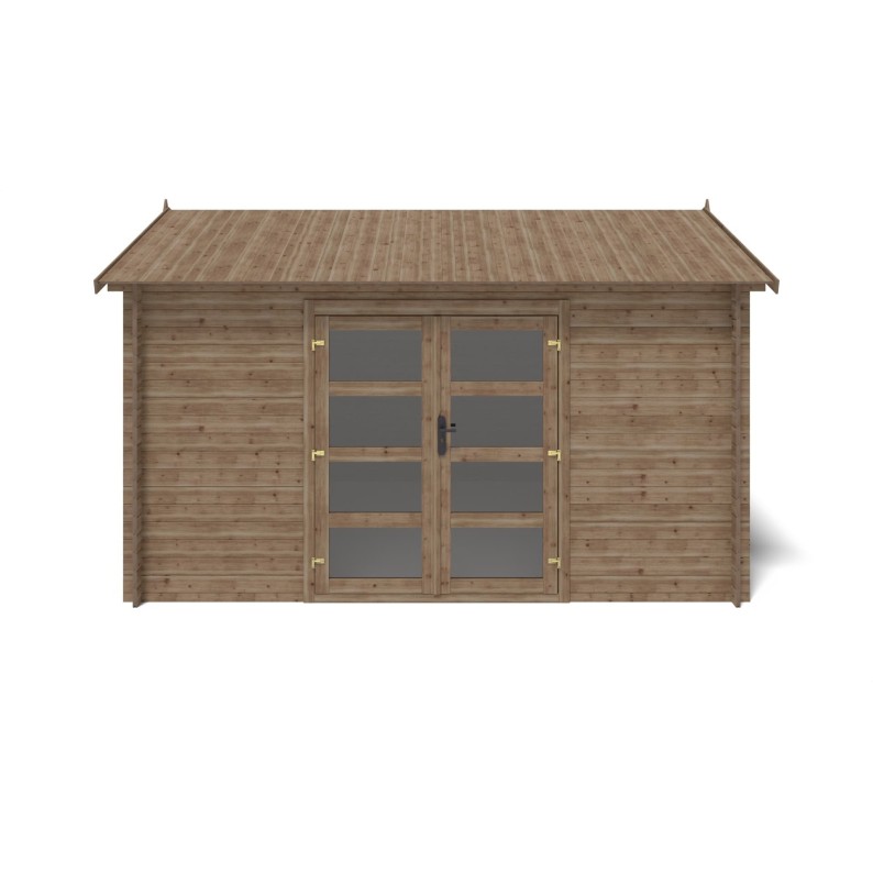 Houten tuinhuis 12 m² - 4x3 m - 28 mm - Geïmpregneerd
