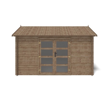 Houten tuinhuis 12 m² - 4x3 m - 28 mm - Geïmpregneerd