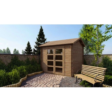 Houten tuinhuis 9 m² - 3x3 m - 28 mm - Geïmpregneerd