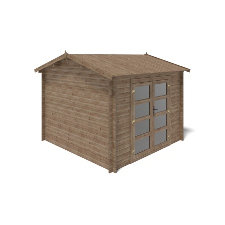 Houten tuinhuis 9 m² - 3x3 m - 28 mm - Geïmpregneerd