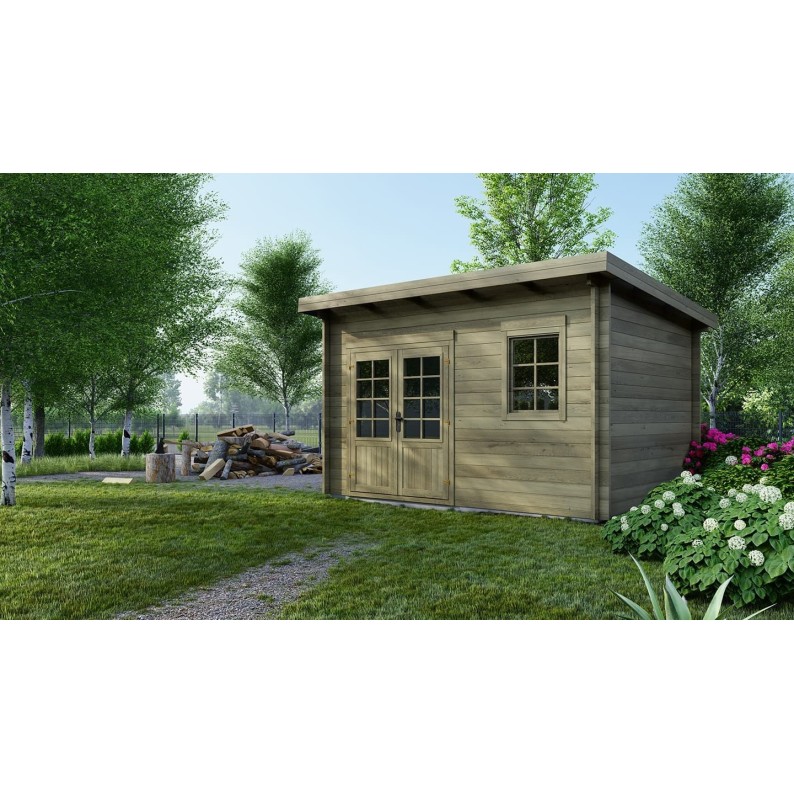 Houten tuinhuis 12 m² - 4x3 m - 40 mm - Geïmpregneerd