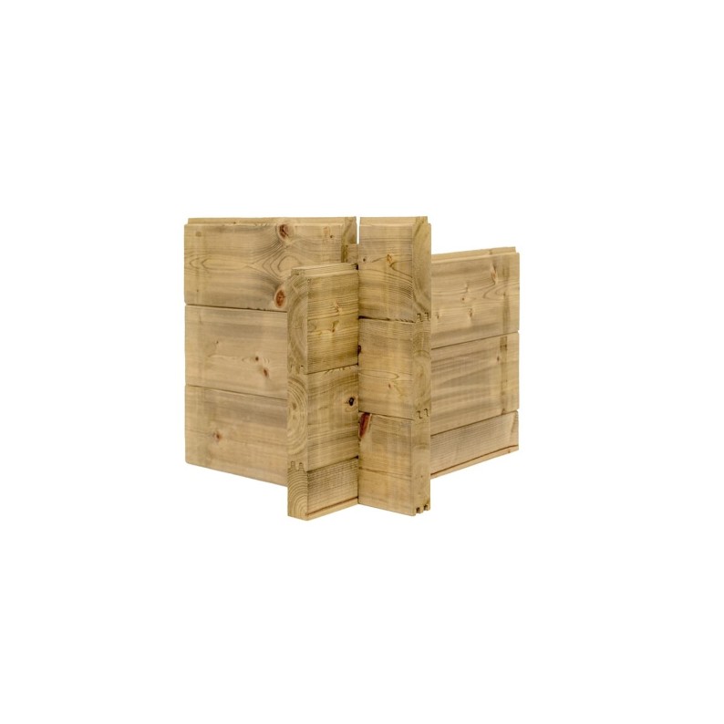 Houten tuinhuis 12 m² - 4x3 m - 40 mm - Geïmpregneerd