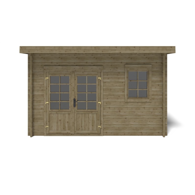 Houten tuinhuis 12 m² - 4x3 m - 40 mm - Geïmpregneerd