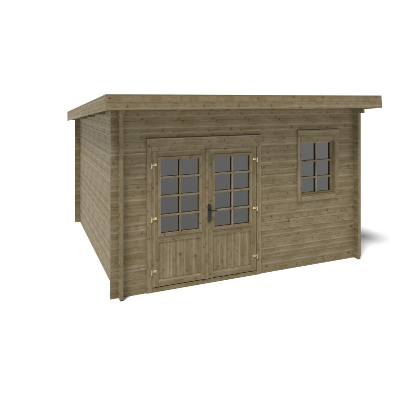 Houten tuinhuis 12 m² - 4x3 m - 40 mm - Geïmpregneerd