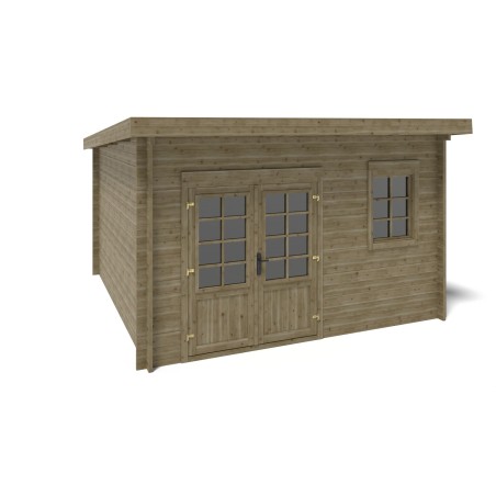 Houten tuinhuis 12 m² - 4x3 m - 40 mm - Geïmpregneerd