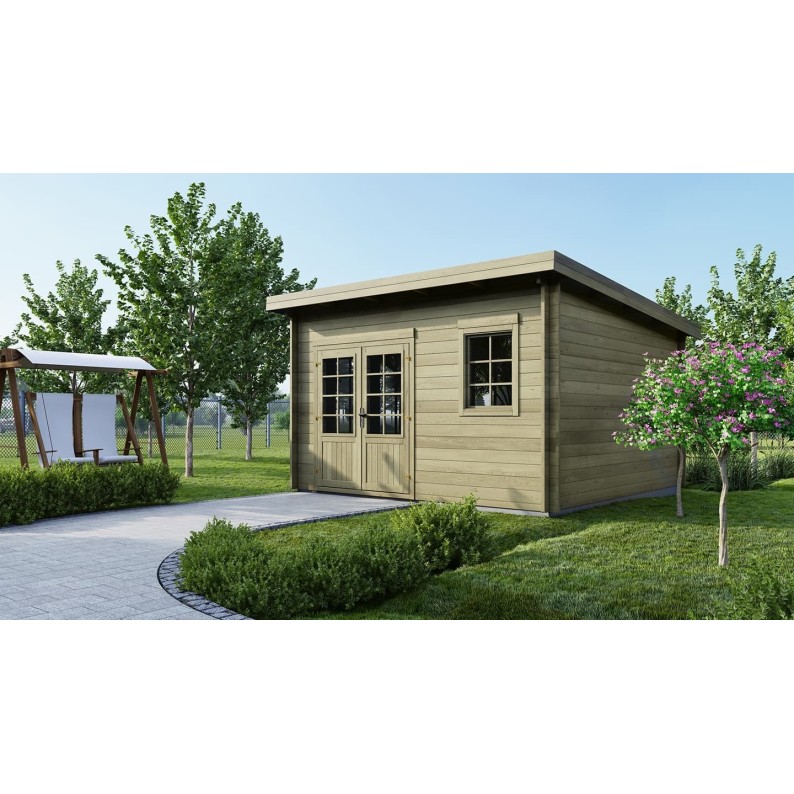 Houten tuinhuis 16 m² - 4x4 m - 40 mm - Geïmpregneerd