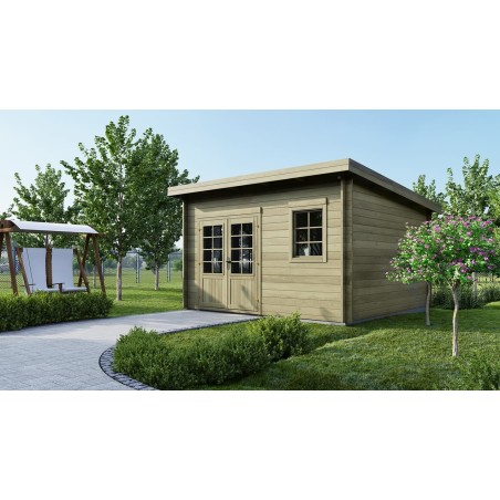 Houten tuinhuis 16 m² - 4x4 m - 40 mm - Geïmpregneerd