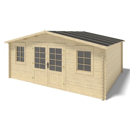 Houten tuinhuis 21.42 m² - 5.1x4.2 m - 34 mm