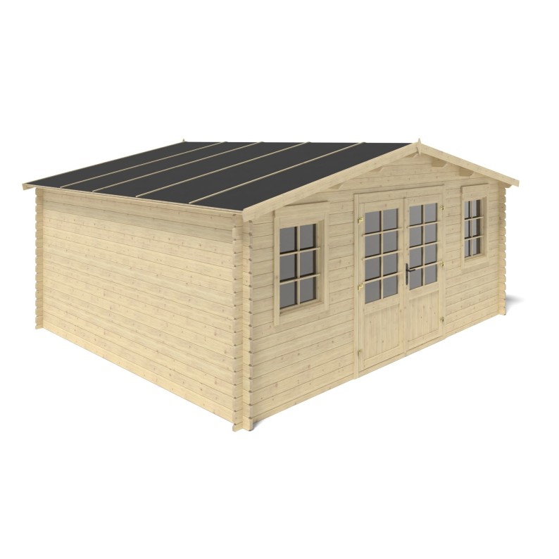 Houten tuinhuis 21.42 m² - 5.1x4.2 m - 34 mm