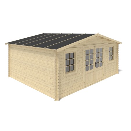 Houten tuinhuis 21.42 m² - 5.1x4.2 m - 34 mm