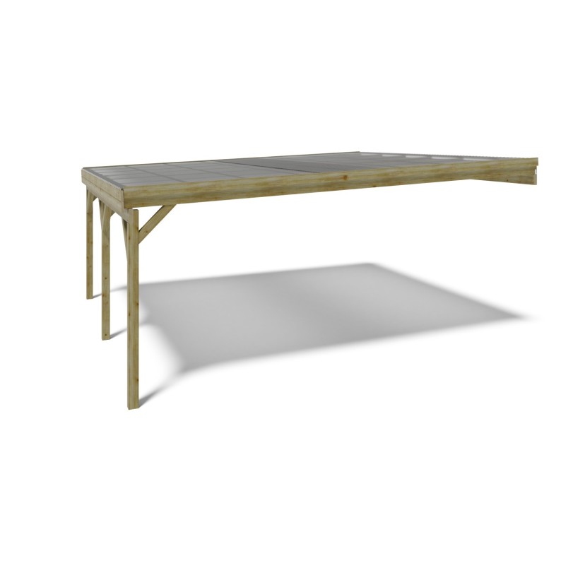 Carport, garageschuilplaats - 5.8x5.06 m - 29 m² - PVC-afdekking