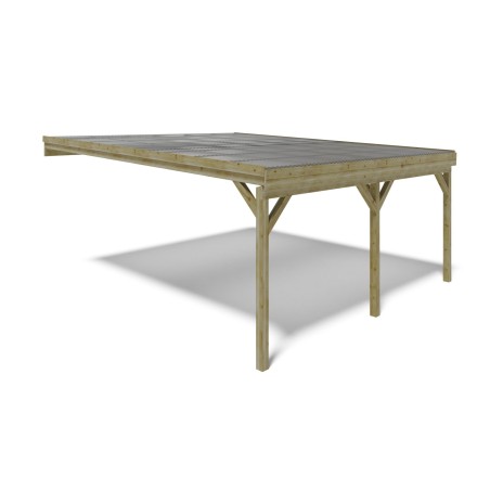 Carport, garageschuilplaats - 5.8x5.06 m - 29 m² - PVC-afdekking