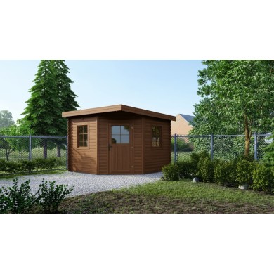 Houten tuinhuis 8 m² - 3x3 m - 28 mm - Geïmpregneerd