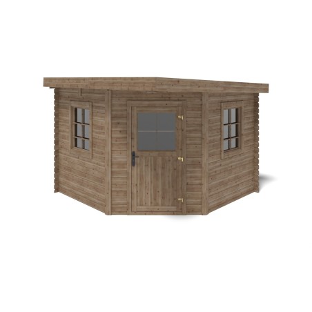 Houten tuinhuis 8 m² - 3x3 m - 28 mm - Geïmpregneerd