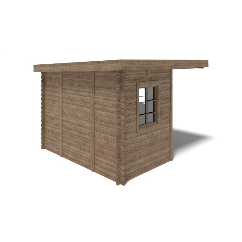 Houten tuinhuis 8 m² - 3x3 m - 28 mm - Geïmpregneerd