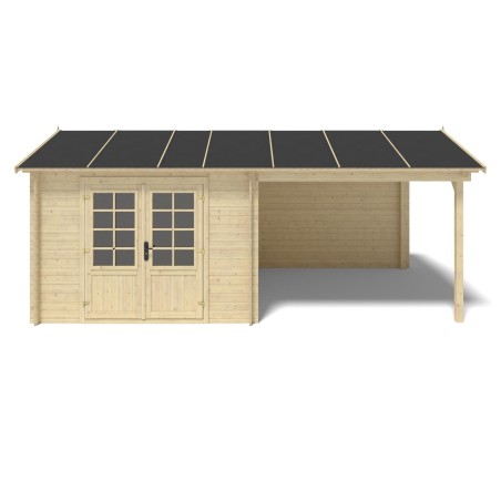 Houten tuinhuis 18 m² - 5.79x3 m - 28 mm