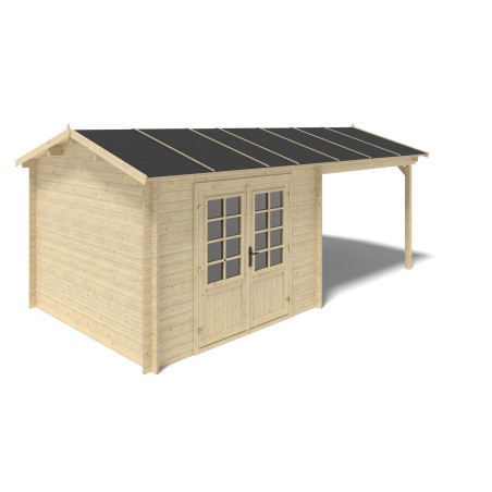 Houten tuinhuis 18 m² - 5.79x3 m - 28 mm