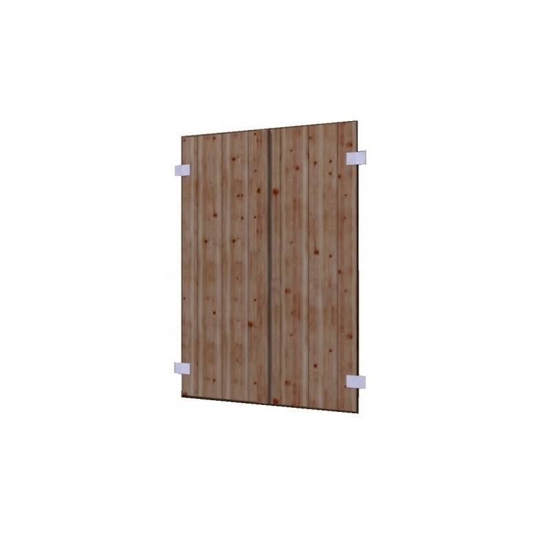 Luiken voor raam – geïmpregneerd BRUIN – set