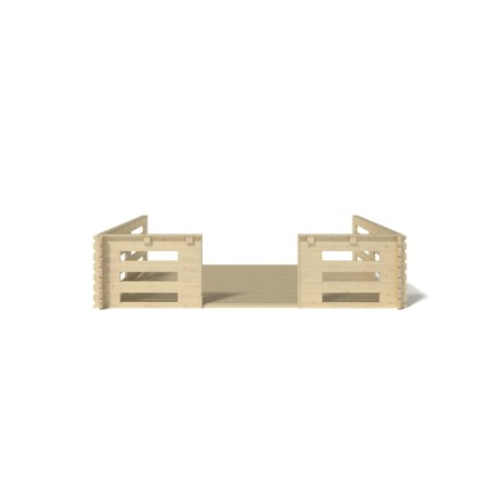 Veranda voor het huisje 4x3 m - Kleur transparant