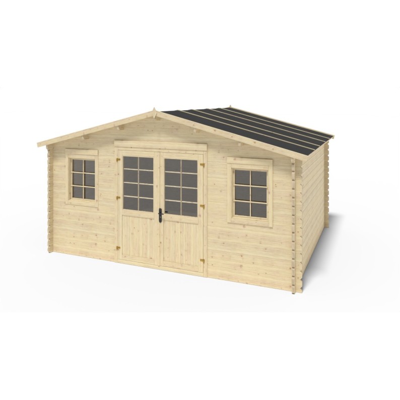 Houten tuinhuis 20 m² - 5x4 m - 40 mm