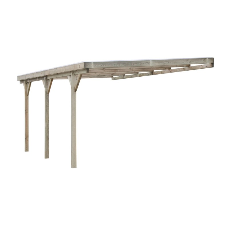 Carport, garageschuilplaats - 3x5.24 m - 15 m² - PVC-afdekking