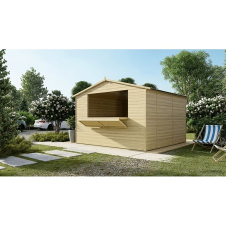 Kiosk, kraam, handelshuis 9.42 m² – 3.11x3.03 m – 19 mm