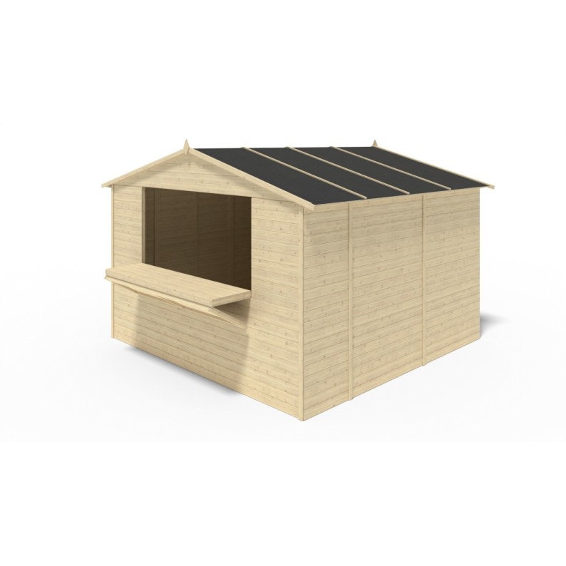 Kiosk, kraam, handelshuis 9.42 m² – 3.11x3.03 m – 19 mm